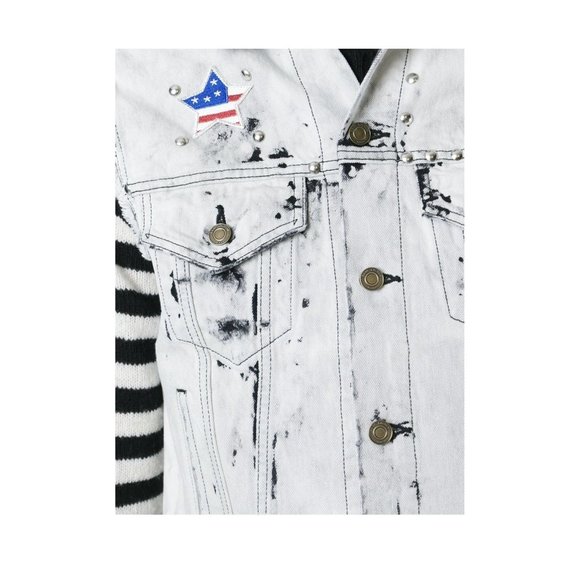 Saint Laurent Distressed Denim Gilet - Picture 5 of 9